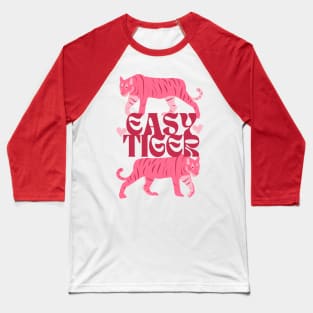 Easy Tiger 90s Retro Cute Valentine Pastel Baseball T-Shirt